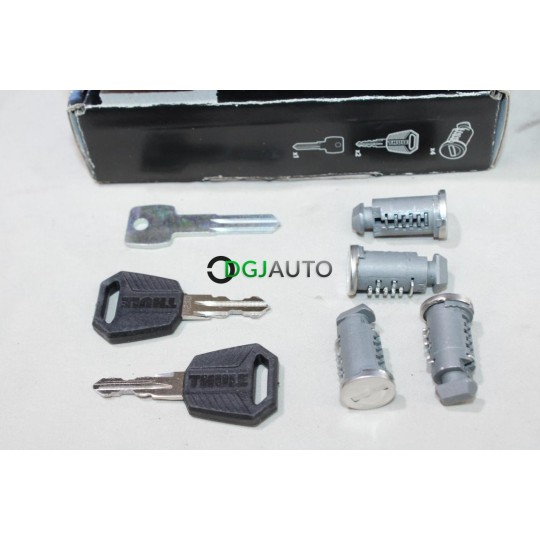 Kit 4 barillets serrure pieds barres de toit Thule 450400 4504 one-key system