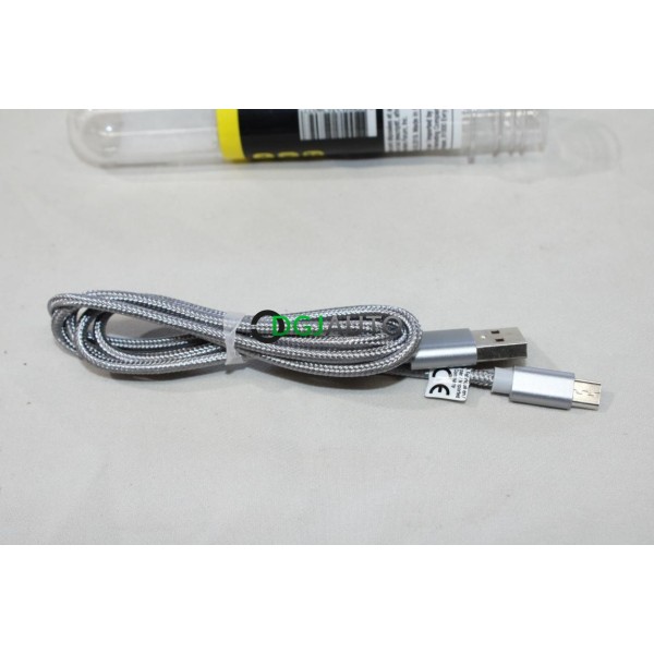 Cable USB micro USB recharge smartphone telephone 2.1A 1m 1 metre Geek Monkey PN-300