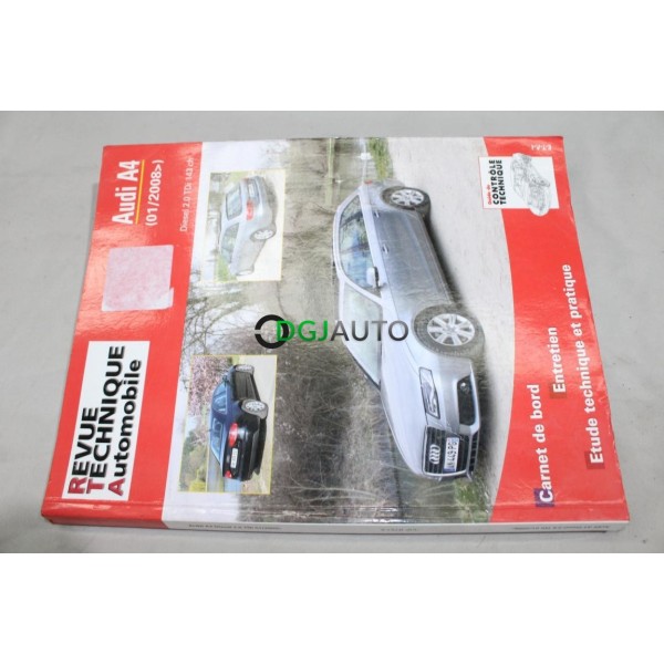 RTA revue technique automobile livre documentation entretien conduite etude technique CIP B757.5 pour audi A4 2.0TDI diesel