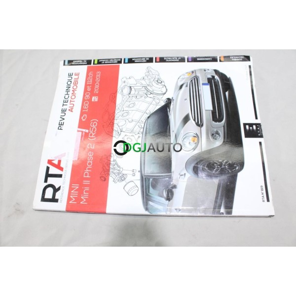 RTA revue technique automobile livre documentation entretien conduite etude technique N°819 pour mini phase 2 R56 1.6D 90ch
