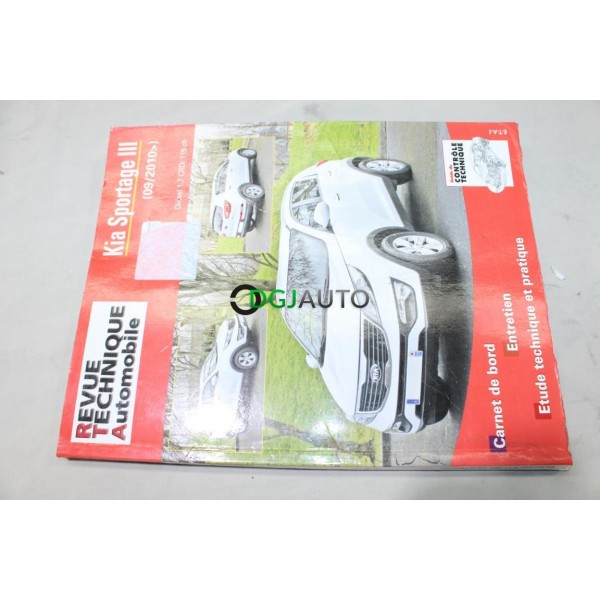 RTA revue technique automobile livre documentation entretien conduite etude technique CIP 011.1 pour kia sportage 3 III 1.7CRDI
