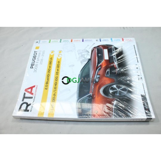 RTA revue technique automobile livre documentation entretien conduite etude technique CIP N°852 pour peugeot 3008 II phase 1 de