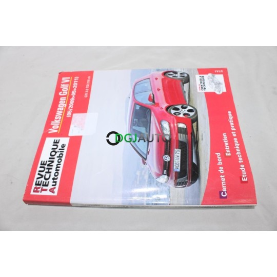 RTA revue technique automobile livre documentation entretien conduite etude technique CIP 009.1 pour volkswagen golf 6 VI 2.0