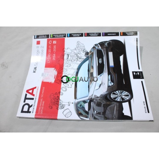RTA revue technique automobile livre documentation entretien conduite etude technique HS N°25 pour kia sportage 3 III phase 2