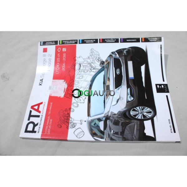 RTA revue technique automobile livre documentation entretien conduite etude technique HS N°25 pour kia sportage 3 III phase 2