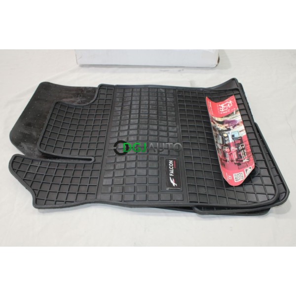 Jeu 4 tapis de sol caoutchouc sur mesure avant + arriere Falcon 017665050190 pour peugeot 208 partir de 2012