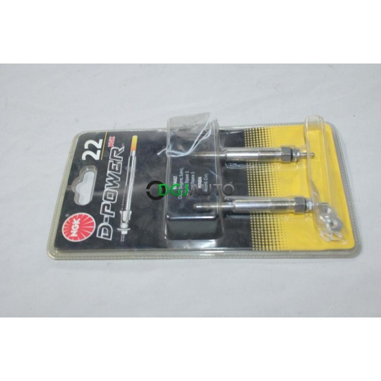 Blister 2 bougies prechauffe NGK N°22 Y-740U 6850 pour renault laguna 1 megane 1 dont scenic espace 3 III clio 2 II safrane