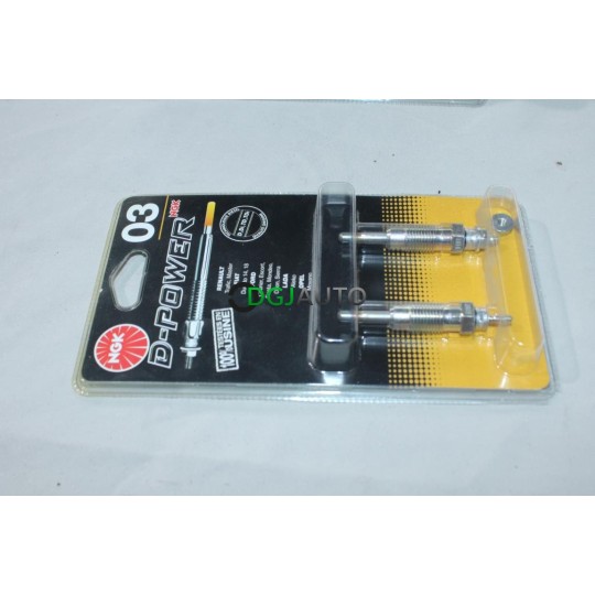 Blister 2 bougies prechauffe NGK N°03 Y-910J 4645 pour citroen AX fiat ducato opel movano arena peugeot 106 renault master