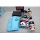 Pack 3 bidons lustrant lustreur miroir + lustreur carnauba + polish renov eclat + 2 microfibres + eponge decontaminante