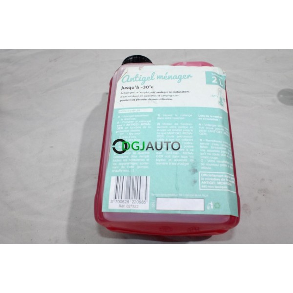 Bidon 2L 2 litres antigel -30°C menager Arvise 027322 pour protection eau sanitaire de caravanes et camping cars hivernage
