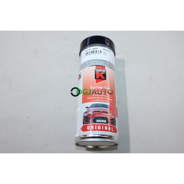 Spray aerosol 150ml peinture de base bicouche noir AutoK 43276 pour renault 694