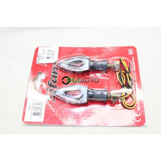 Jeu 2 mini clignotants LED universel Sifam CLI7059 pour moto scooter