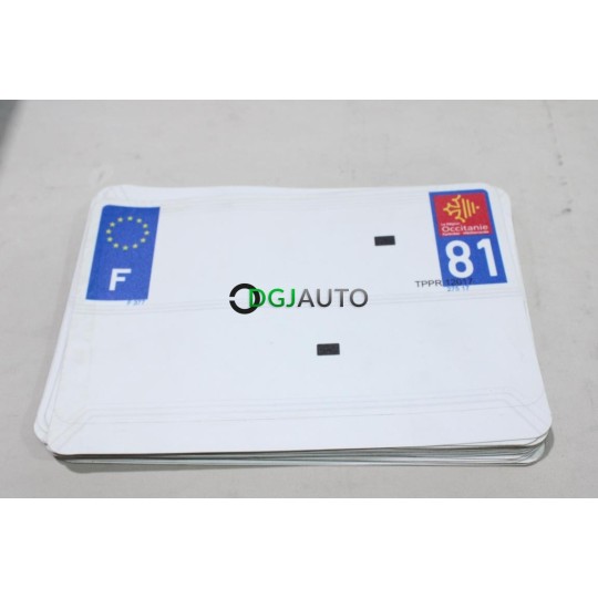 Lot 47 feuilles plaque immatriculation département 81 région Occitanie SPM 81 pour 2 roues moto scooter quad