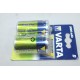 Blister 2 piles rechargeables accu 3000mAh Varta 4008496550777 HR20 56720 LR20