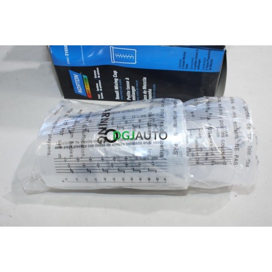 Lot 2 godets tasses rigides gradués 250ml Norton 21650 pour peinture carrosserie