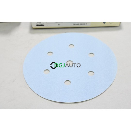 Boite 100 disques abrasifs poncage 150mm diametre P220 SIA Blue Line T8342.0220.7