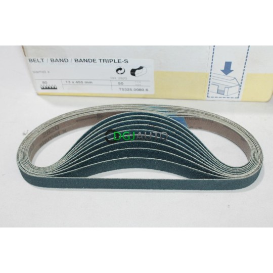 Boite 50 bandes abrasives poncage 13x455mm P80 siamet X triple-S Blue Line SIA T5325.0080.6