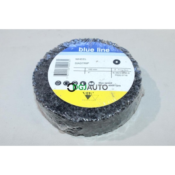 Lot 2 disques de gommage fibre siastrip 100mm SIA Blue Line N3824.0040.8 P000.0716