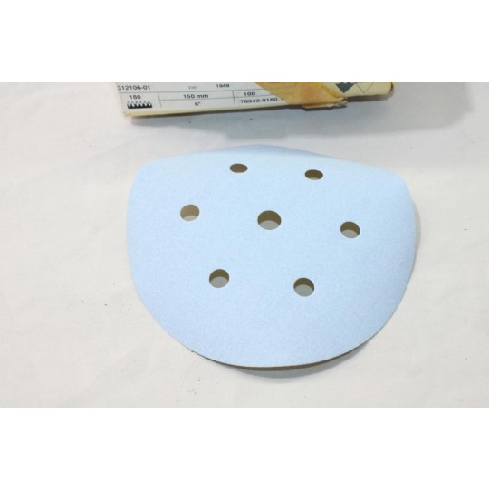 Boite 26 disques abrasifs poncage 150mm diametre P180 SIA Blue Line T8342.0180.7 