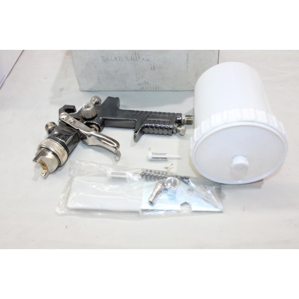 Pistolet de peinture conventionnl gravité avec godet 600cc 1.7mm Deltalyo DL310 DL300 