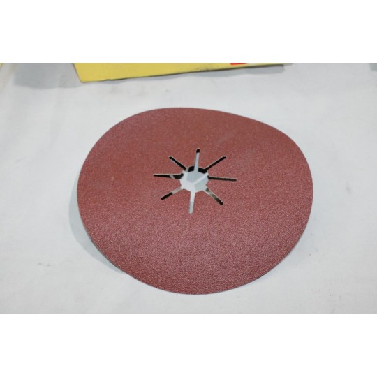 Boite 43 disques abrasifs poncage fibre corindon 180x22mm diametre P60 SIA Blue Line T6408.0060.6 