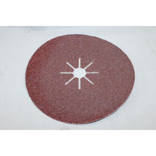 Boite 17 disques abrasifs poncage fibre corindon 180x22mm diametre P24 SIA Blue Line T6408.0024.5 