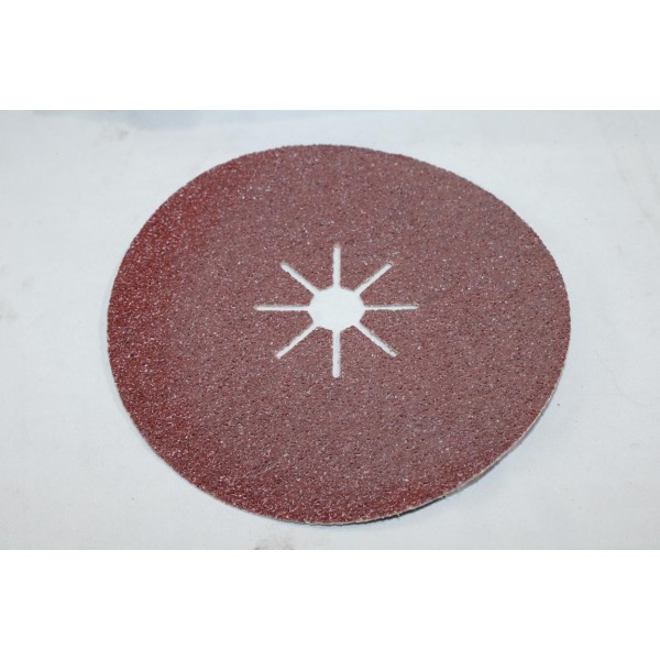 Boite 17 disques abrasifs poncage fibre corindon 180x22mm diametre P24 SIA Blue Line T6408.0024.5 