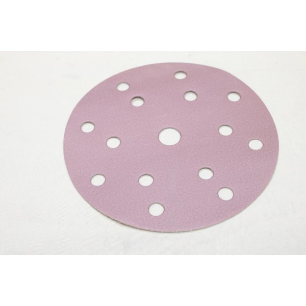 Boite 50 disques abrasifs poncage 150mm diametre P600 grip 15H Q silver ace Mirka 3261105061 4149764 