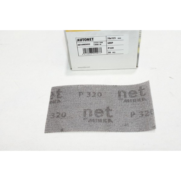 Boite 50 bandes abrasives poncage 70x125mm P320 autonet Mirka AE14905032 