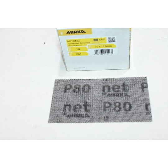 Boite 50 bandes abrasives poncage 70x125mm P80 autonet Mirka AE14905080 4361939 