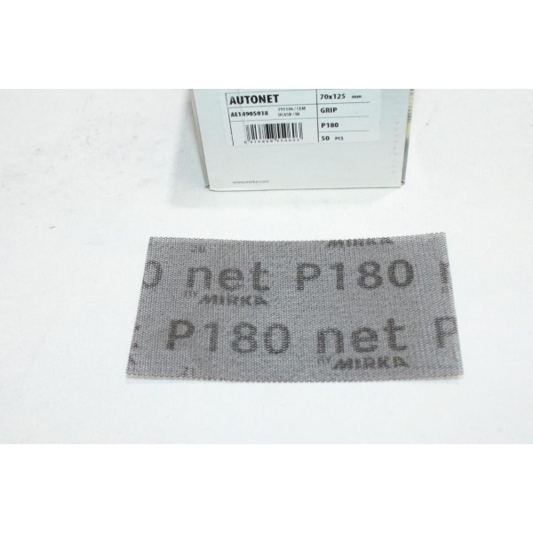 Boite 50 bandes abrasives poncage 70x125mm P180 autonet Mirka AE14905018 