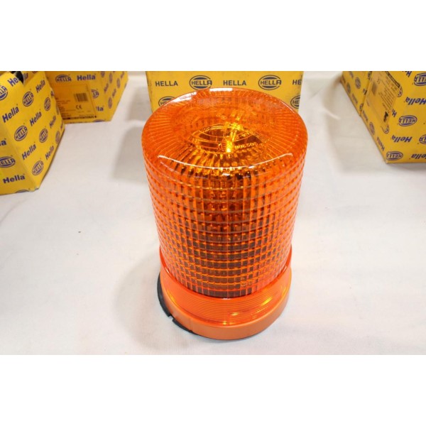 Gyrophare feu rotatif orange 24V H1 Hella 2RL006.295-111 pour tracteur poids lourd engin agricole BTP 