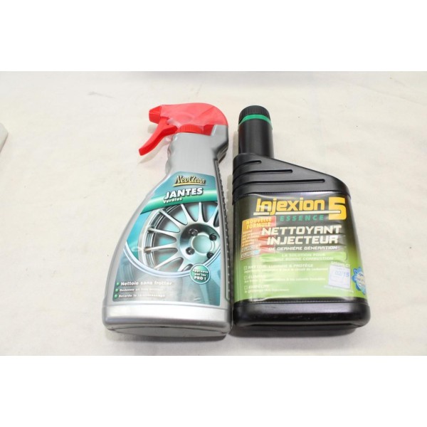 Pack 1 bidon nettoyant jante + 1 flacon nettoyant injecteur injexion 5 essence Neoclean IEA2JN 