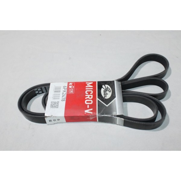 Courroie accessoire Gates 6PK2478 pour audi Q7 hyundai sonata santa fe ix55 genesis grandeur ford mustang jeep cherokee 