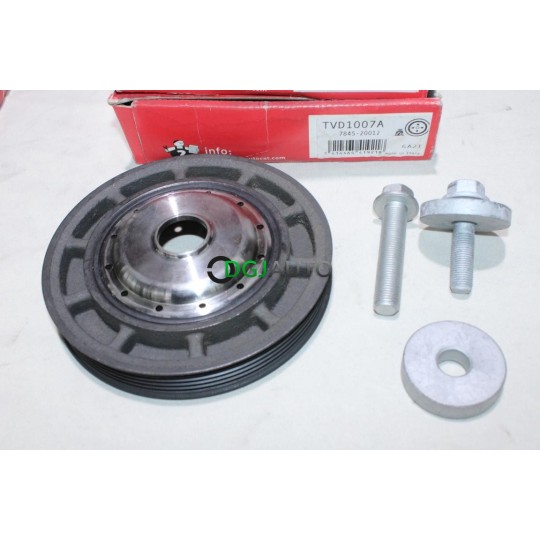 Poulie damper vilebrequin avec vis Gates TVD1007A pour renault clio 3 III megane 2 II modus scenic 2 II 1.4 1.6 essence 