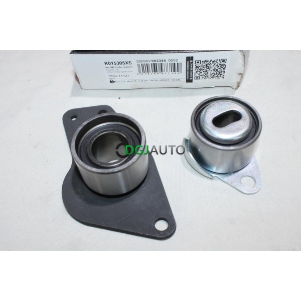 Jeu 2 galets tendeur + enrouleur courroie de distribution (non incluse) Gates K015305XS pour renault clio 1 express 1.9D 1.9 D 