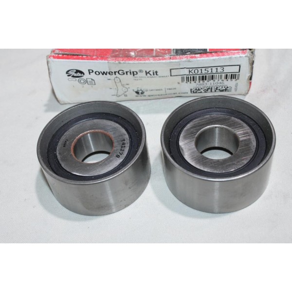 Jeu 2 galets courroie de distribution (non incluse) Gates K015113 pour fiat ducato 1 iveco daily 1 2 I II renault master 1 