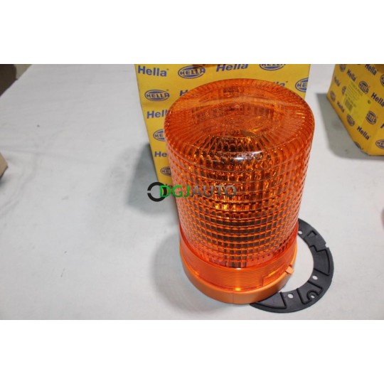 Gyrophare feu rotatif orange ampoule H1 12V KL rotaflex Hella 2RL006295-101 pour tracteur poids lourd engin agricole BTP 