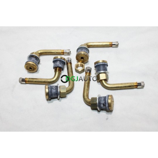 Lot 6 valves gonflage de roue pneu coude TR570 51mm Tiptop 7802960 