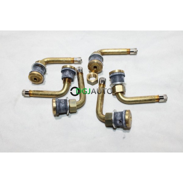 Lot 6 valves gonflage de roue pneu coude TR570 51mm Tiptop 7802960 