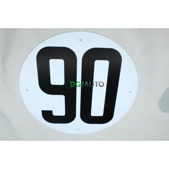 Disque limite de vitesse 90km/h metal Intfradis 135 pour camion poids lourd 