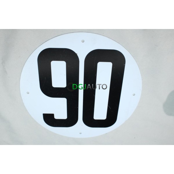 Disque limite de vitesse 90km/h metal Intfradis 135 pour camion poids lourd 