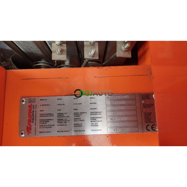 Nacelle élévatrice Faraone elevah 75 tires de 2020 seulement 125H de travail capacité 250KG 6.6m hauteur de travail