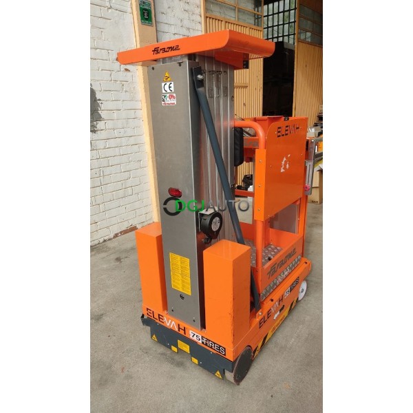 Nacelle élévatrice Faraone elevah 75 tires de 2020 seulement 125H de travail capacité 250KG 6.6m hauteur de travail