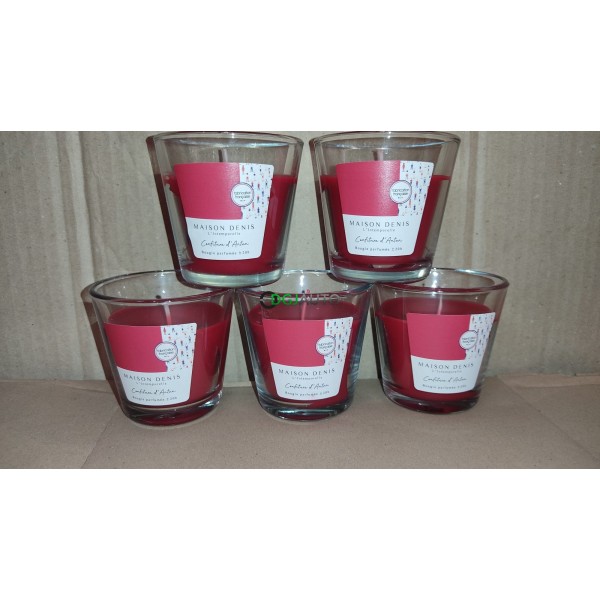 (Envoi nous consulter) 3 Palette de 3000 bougies au total parfumées confiture d'antan Made in France Maison Denis