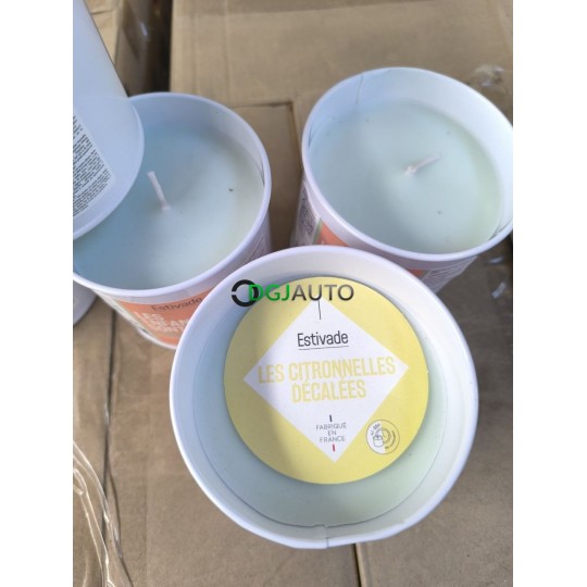 (Envoi nous consulter) 1 Palette de 750 bougies parfumées citronelle et CBD Estivade Les enfants sont couchés Made in France