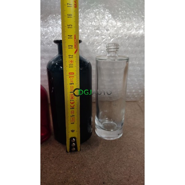 Lot 34 bouteilles flacon bleu en verre Maison Denis