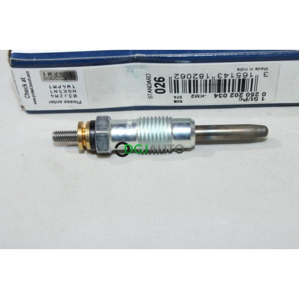 Lot 2 bougies de prechauffe Bosch N°026 0250202034 pour fiat brava bravo 1 marea lancia kappa 1.9TD 2.4TD 1.9 2.4 TD 