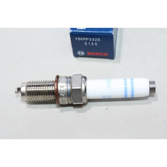 Lot 4 bougies allumage double platinum Bosch Y5KPP332S 8166 0241145515 pour audi A1 A3 Q3 seat ibiza 4 IV alhambra 2 II mii 