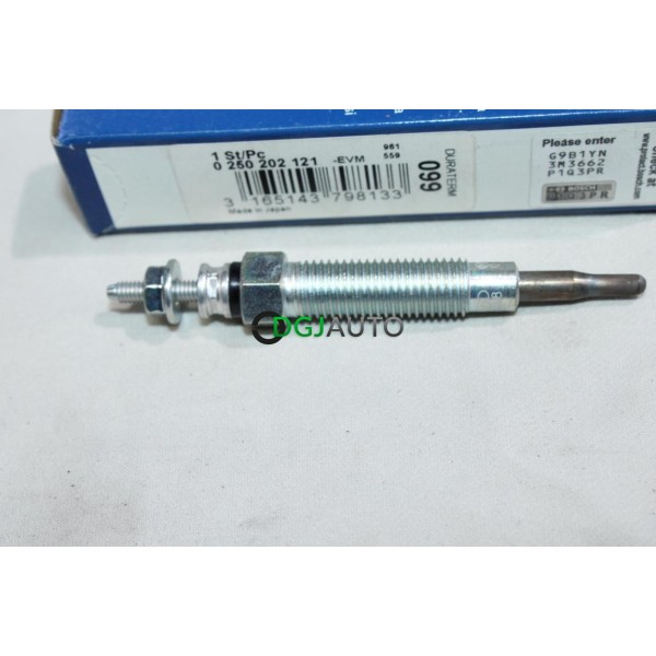 1 Bougie de préchauffe Bosch N°099 0250202121 pour mitsubishi pajero type V20 K70 K90 delica space gear 2.8D 2.8TD 2.8 D TD TDI 